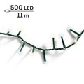LED Lichterkette Compact 8 Leuchtmodi Outdoor grün 500 warmweiße & kaltweiße LED 1100cm