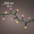 LED Lichterkette Compact 8 Leuchtmodi Outdoor grün 500 pinke & klassischwarme LED 1100cm
