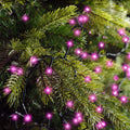 LED Lichterkette Compact 8 Leuchtmodi Outdoor grün 500 pinke LED 1100cm