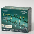 LED Lichterkette Compact 8 Leuchtmodi Outdoor grün 750 warmweiße & kaltweiße LED 1600cm