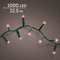 LED Lichterkette Compact 8 Leuchtmodi Outdoor grün 1000 pinke LED 2250cm