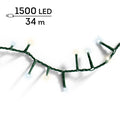 LED Lichterkette Compact 8 Leuchtmodi Outdoor grün 1500 warmweiße & kaltweiße LED 3400cm