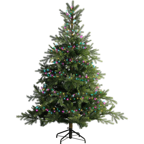 LED Lichterkette Compact 8 Leuchtmodi Outdoor grün 2000 softbunte LED 4500cm