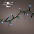 LED Lichterkette Compact 8 Leuchtmodi Outdoor grün 750 blaue LED 1600cm