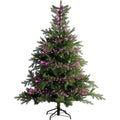 LED Lichterkette Compact 8 Leuchtmodi Outdoor grün 750 pinke LED 1600cm