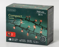 LED Lichterkette Compact 8 Leuchtmodi Outdoor grün 750 rote LED 1600cm