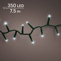 LED Lichterkette Compact 8 Leuchtmodi Outdoor grün 350 kaltweiße LED 750cm