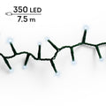 LED Lichterkette Compact 8 Leuchtmodi Outdoor grün 350 kaltweiße LED 750cm