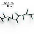 LED Lichterkette Compact 8 Leuchtmodi Outdoor grün 500 kaltweiße LED 1100cm