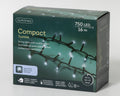 LED Lichterkette Compact 8 Leuchtmodi Outdoor grün 750 kaltweiße LED 1600cm