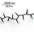 LED Lichterkette Compact 8 Leuchtmodi Outdoor grün 1000 kaltweiße LED 2250cm