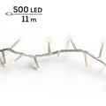 LED Lichterkette Compact 8 Leuchtmodi Outdoor transparent 500 warmweiße LED 1100cm