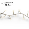 LED Lichterkette Compact 8 Leuchtmodi Outdoor transparent 1000 warmweiße LED 2250cm