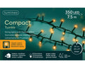 LED Lichterkette Compact 8 Leuchtmodi Outdoor grün 350 klassischwarme LED 750cm