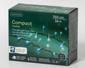 LED Lichterkette Compact 8 Leuchtmodi Outdoor transparent 750 blaue & kaltweiße LED 1600cm