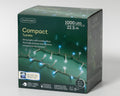 LED Lichterkette Compact 8 Leuchtmodi Outdoor transparent 1000 blaue & kaltweiße LED 2250cm