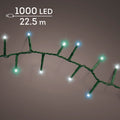LED Lichterkette Compact 8 Leuchtmodi Outdoor grün 1000 bläuliche LED 2250cm