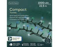 LED Lichterkette Compact 8 Leuchtmodi Outdoor grün 1000 bläuliche LED 2250cm