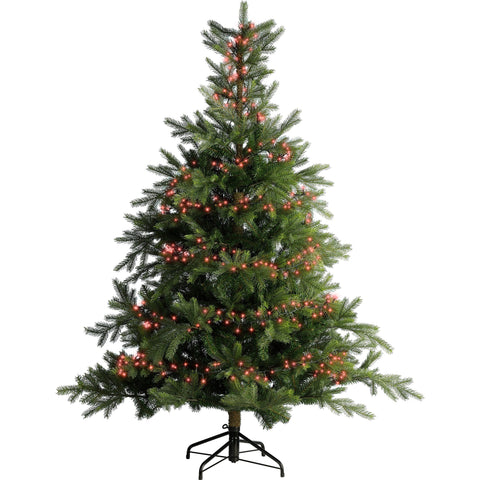 LED Lichterkette Compact 8 Leuchtmodi Outdoor grün 1000 rote LED 2250cm
