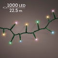LED Lichterkette Compact 8 Leuchtmodi Outdoor grün 1000 softbunte LED 2250cm