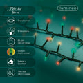 LED Lichterkette Compact 8 Leuchtmodi Outdoor grün rot grün klassischwarme LED 1600cm