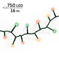 LED Lichterkette Compact 8 Leuchtmodi Outdoor grün rot grün klassischwarme LED 1600cm