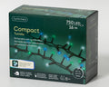 LED Lichterkette Compact 8 Leuchtmodi Outdoor grün 750 bläuliche LED 1600cm