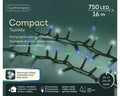 LED Lichterkette Compact 8 Leuchtmodi Outdoor grün 750 bläuliche LED 1600cm