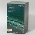 LED Lichterkette Compact 8 Leuchtmodi Outdoor grün 3000 warmweiße LED 6000cm