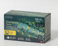 LED Lichterkette Compact 8 Leuchtmodi Outdoor grün 350 softgoldene LED 750cm