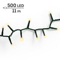 LED Lichterkette Compact 8 Leuchtmodi Outdoor grün 500 softgoldene LED 1100cm