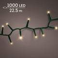 LED Lichterkette Compact 8 Leuchtmodi Outdoor grün 1000 softgoldene LED 2250cm