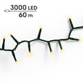 LED Lichterkette Compact 8 Leuchtmodi Outdoor grün 3000 softgoldene LED 6000cm
