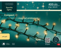 LED Lichterkette Compact Sparkle-Effekt Outdoor grün 400 softgoldene LED 1200cm