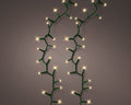 LED Lichterkette Compact Sparkle-Effekt Outdoor grün 600 warmweiße & softgoldene LED 1800cm