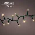 LED Lichterkette Compact Sparkle-Effekt Outdoor grün 800 softgoldene LED 2400cm