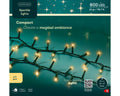 LED Lichterkette Compact Sparkle-Effekt Outdoor grün 800 softgoldene LED 2400cm