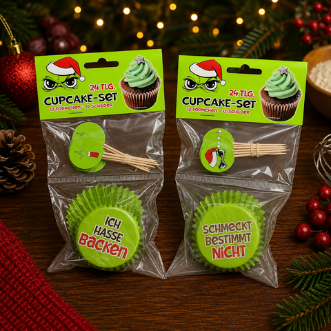 Cupcake Set Festtags-Muffel 24-tlg.
