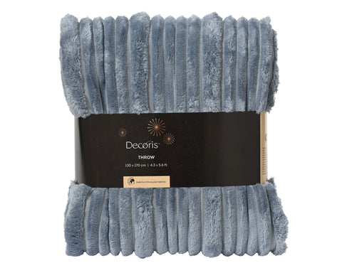 Decke Plüsch Blau 170x130cm