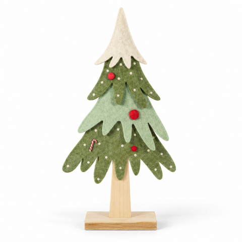 Filz Baum mit Kugeln 5x41.8x21 cm