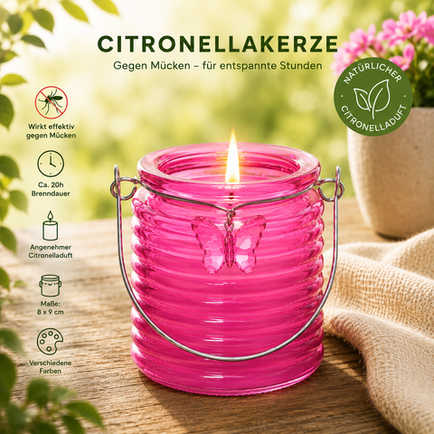 Kerze „Citronella“ / Anti-Mücken