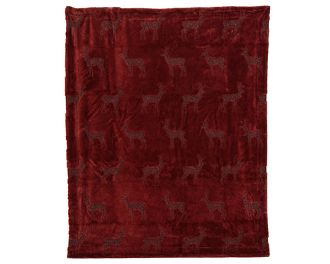 Kuscheldecke bordeaux 150x200x1.5cm