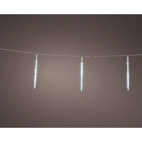 LED-Lichterkette Eiszapfen kaltweiss 200x30 cm 72 LED
