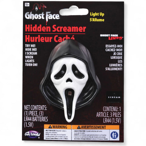 Ghost Face Hidden Screamer mit Saugnapf Halloween Fun World