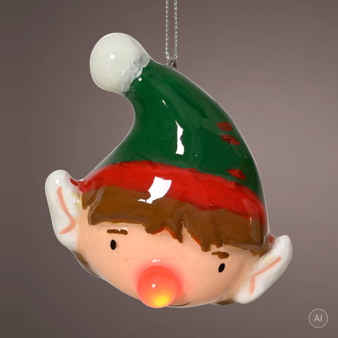 LED Kugel Santa Elf 9x5.4x9.5cm