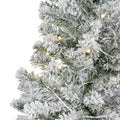 Imperial Mini-Baum beschneit grün weiß warmweiße LED 46x90cm