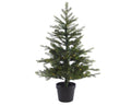 Grandis Baum im Topf 90cm Outdoor grün warmweiße LED 63x90cm