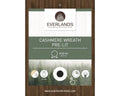 Cashmere LED-Kranz grün warmweiße LED 63x14cm