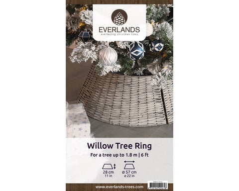Baumring Weide D: 57cm grau 57x28cm