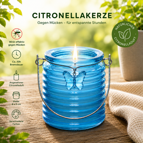Kerze „Citronella“ / Anti-Mücken